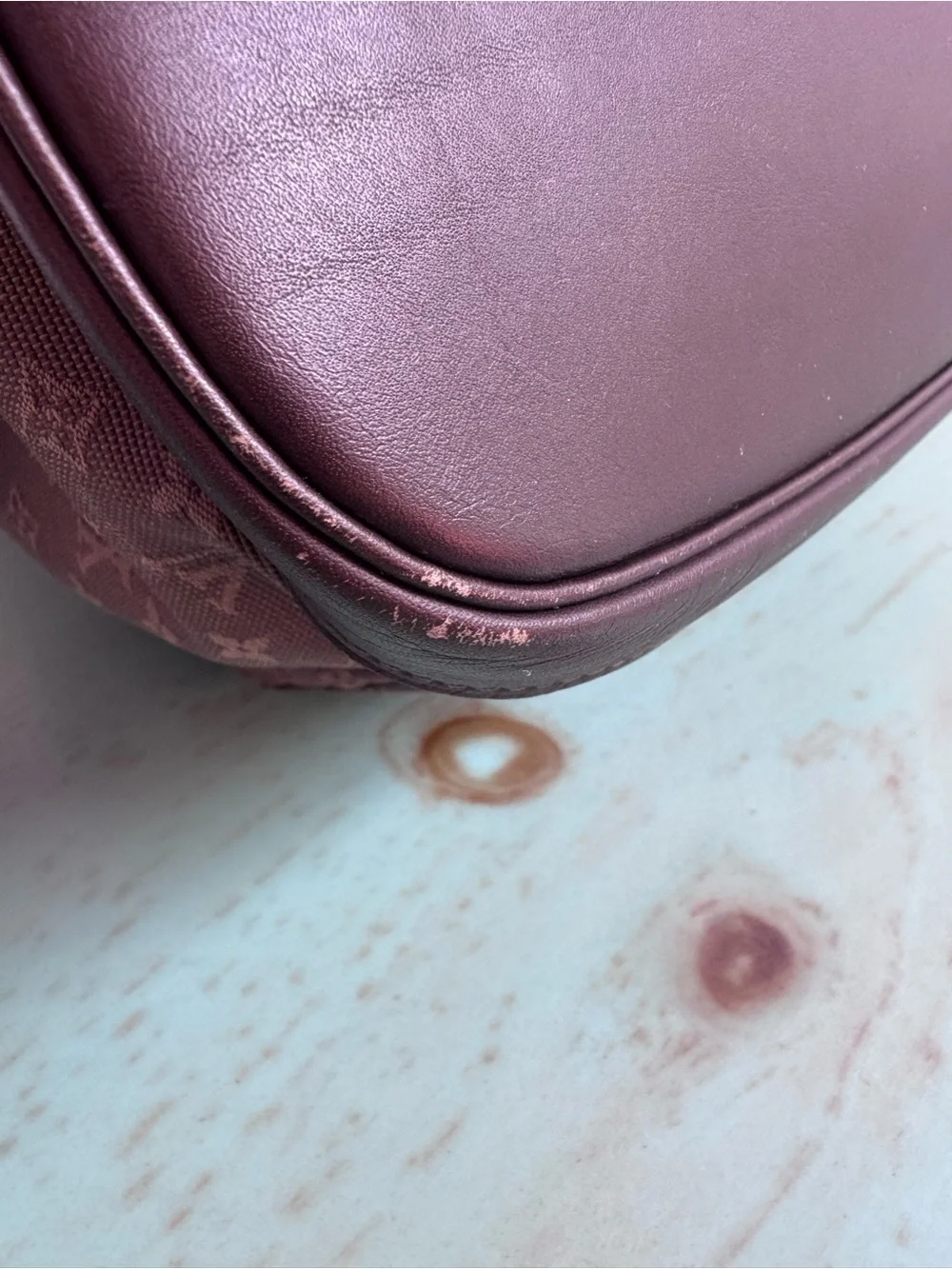 Vintage Louis Vuitton Monogram Mini Lin Montaoursis Backpack.